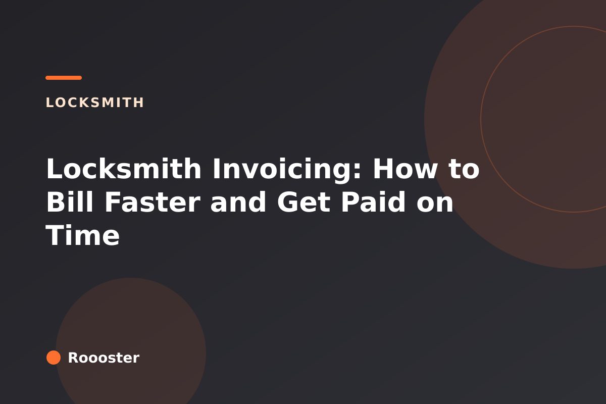 Locksmith Invoicing: How to Bill Faster and Get Paid on Time